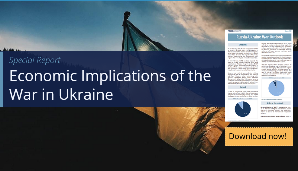 Ukrainian flag with a cover report page on it