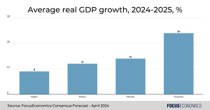 Estas serán las economías de mayor crecimiento del mundo en 2024-2025 según nuestros panelistas